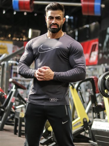تيشرت مردانه مردانه آستين بلند RUN NIKE