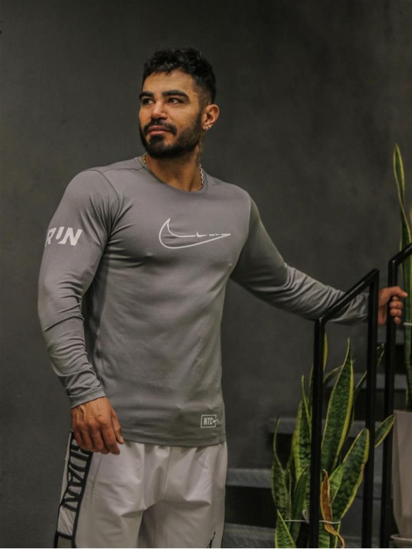 تيشرت مردانه مردانه آستين بلند RUN NIKE