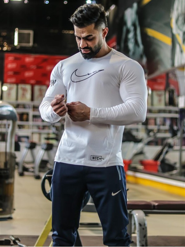 تيشرت مردانه مردانه آستين بلند RUN NIKE
