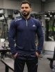 تيشرت مردانه مردانه آستين بلند نيم زيپ ADIDAS