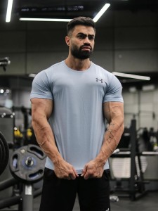 تيشرت مردانه مردانه آستين كوتاه آجري Under