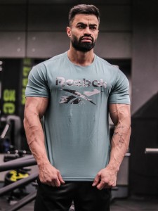 تيشرت مردانه مردانه آستين كوتاه نخ استرج REEBOK