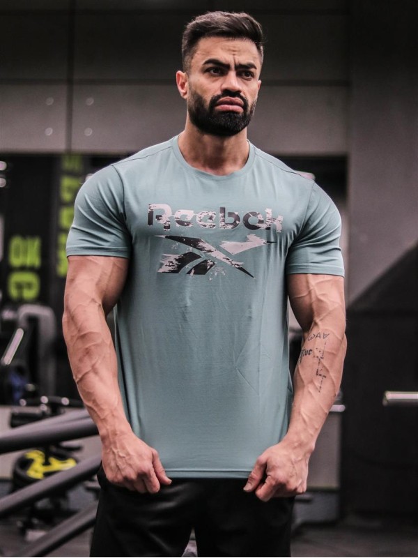 تيشرت مردانه مردانه آستين كوتاه نخ استرج REEBOK