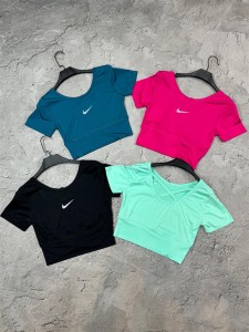 كراپ ورزشي زنانه پشت ضربدري NIKE