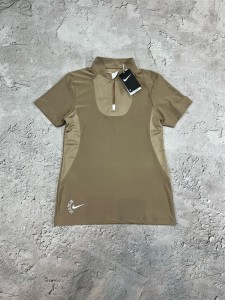 تي شرت زنانه استين كوتاه نيم زيپ NIKE