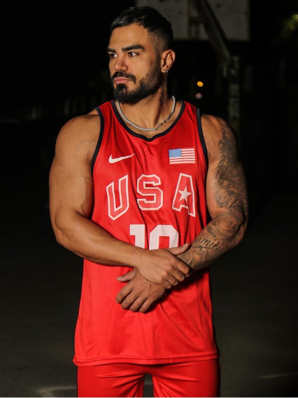 ست ورزشي مردانه مردانه بسكتبالي USA TEAM