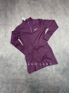 تونيك ورزشي زنانه نيم زيپ چاكدار NIKE