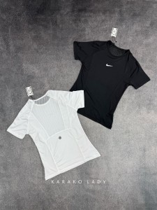 تيشرت زنانه زنانه استين كوتاه پشت تور NIKE