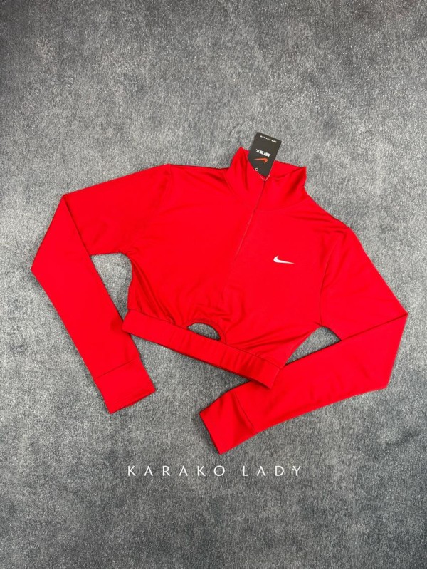 كراپ ورزشي زنانه استين بلند هايپر NIKE