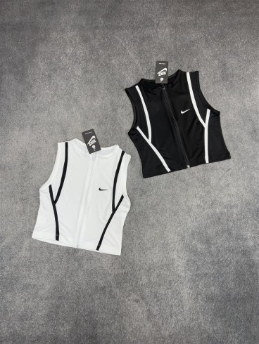 كراپ ورزشي زنانه حلقه اي زيپدار NIKE