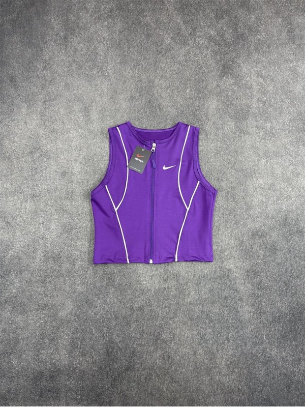كراپ ورزشي زنانه حلقه اي زيپدار NIKE
