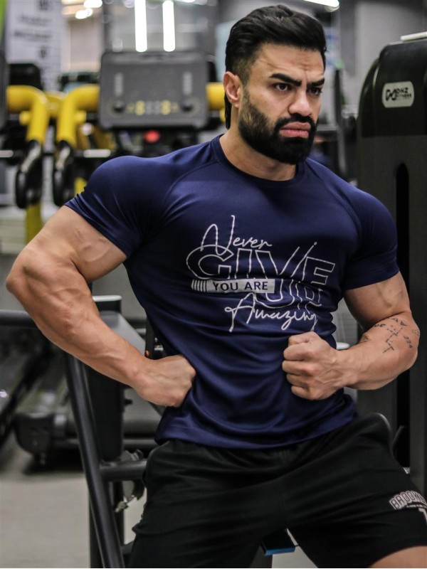 تيشرت مردانه مردانه آستين كوتاه NEVER NB