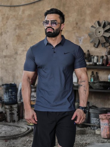 تيشرت مردانه مردانه آستين كوتاه يقه دار 6688 NIKE