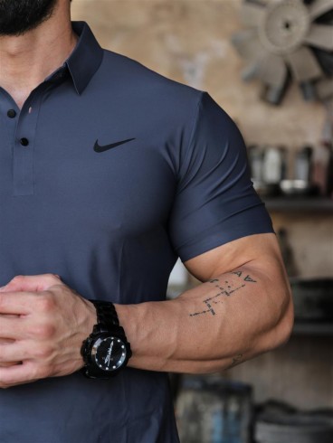تيشرت مردانه مردانه آستين كوتاه يقه دار 6688 NIKE