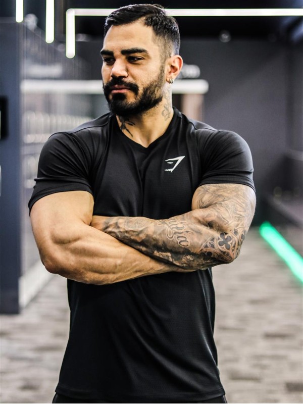 تيشرت مردانه مردانه آستين كوتاه GYM SHARK