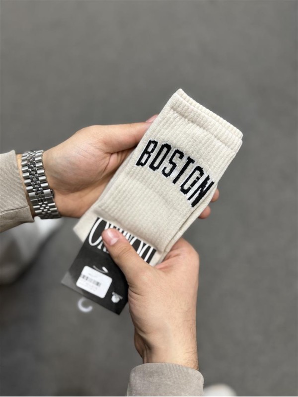 جوراب اسپرت ساق بلند نوشته اي BOSTON