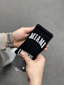 جوراب اسپرت ساق بلند نوشته اي MIAMI