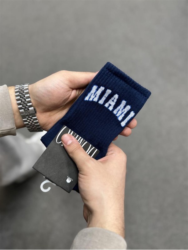 جوراب اسپرت ساق بلند نوشته اي MIAMI