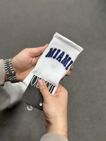 جوراب اسپرت ساق بلند نوشته اي MIAMI