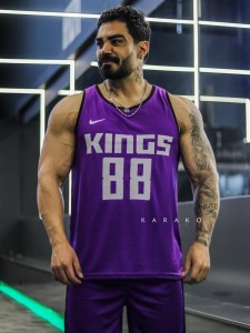 ست ورزشي مردانه مردانه بسكتبالي king شلوارك بلند