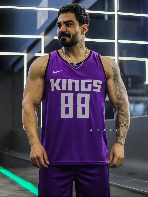 ست ورزشي مردانه مردانه بسكتبالي king شلوارك بلند