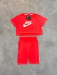 ست ورزشي زنانه زنانه كراپ و شلوارك NIKE