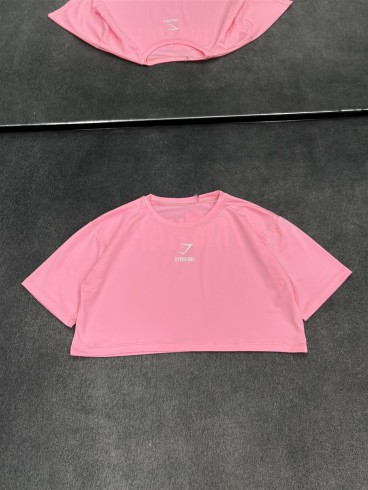 كراپ ورزشي زنانه استين كوتاه وايد GYM SHARK
