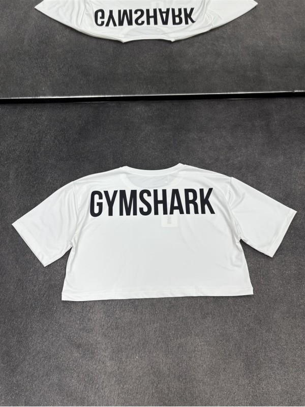 كراپ ورزشي زنانه استين كوتاه وايد GYM SHARK