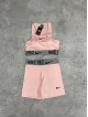 ست ورزشي زنانه زنانه نيم تنه و شلوارك NIKE PRO