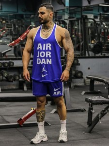 ست ورزشي مردانه مردانه ركابي و شلوارك air JORDAN