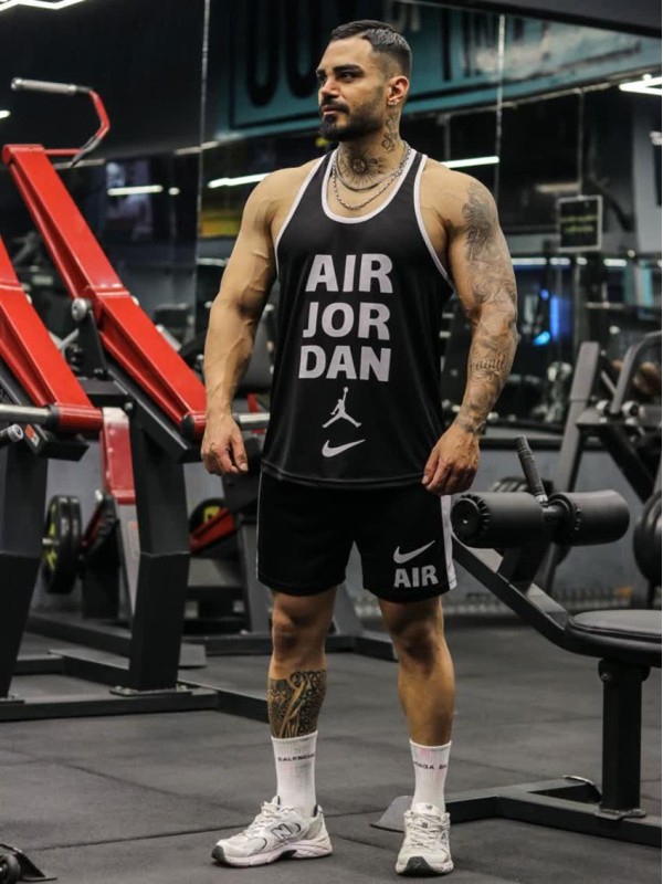 ست ورزشي مردانه مردانه ركابي و شلوارك air JORDAN