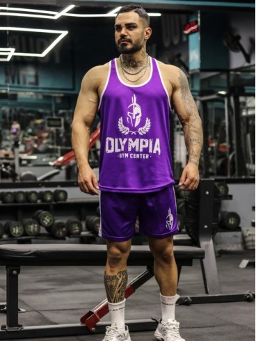 ست ورزشي مردانه مردانه ركابي و شلوارك olympia new