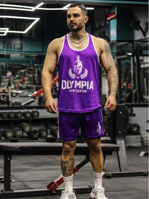 ست ورزشي مردانه مردانه ركابي و شلوارك olympia new