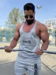 ست ورزشي مردانه مردانه ركابي و شلوارك بند نازك Never Give Up
