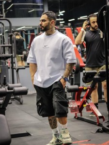تيشرت مردانه مردانه آستين كوتاه دبل فيس Athletics NIKE