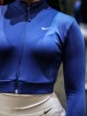 كراپ ورزشي زنانه استين بلند زيپدار NIKE