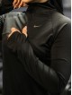 تيشرت زنانه زنانه آستين بلند يقه نيم زيپ NIKE