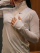 تيشرت زنانه زنانه آستين بلند يقه نيم زيپ NIKE