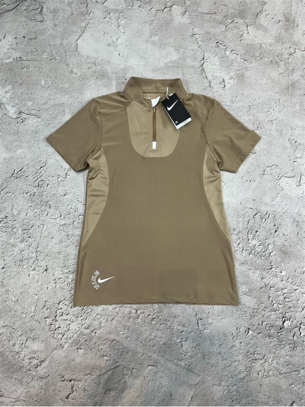 تيشرت زنانه زنانه استين كوتاه نيم زيپ NIKE