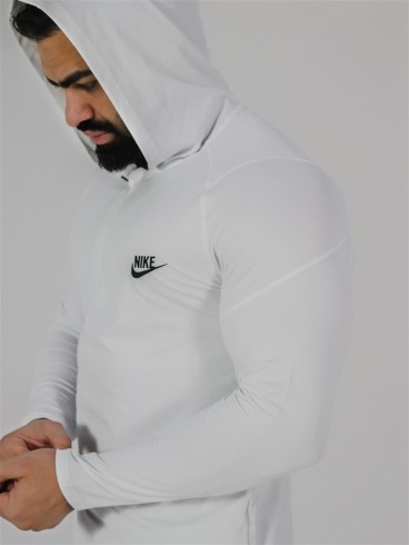 تيشرت مردانه مردانه آستين بلند نيم زيپ 232005 NIKE