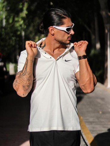 تيشرت مردانه مردانه آستين كوتاه يقه دار 195 NIKE