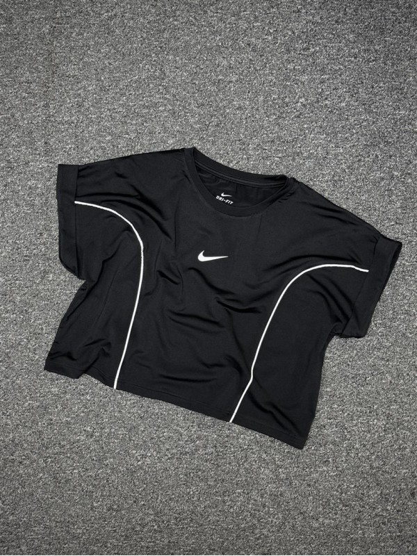 كراپ ورزشي زنانه استين كوتاه پاكتي NIKE