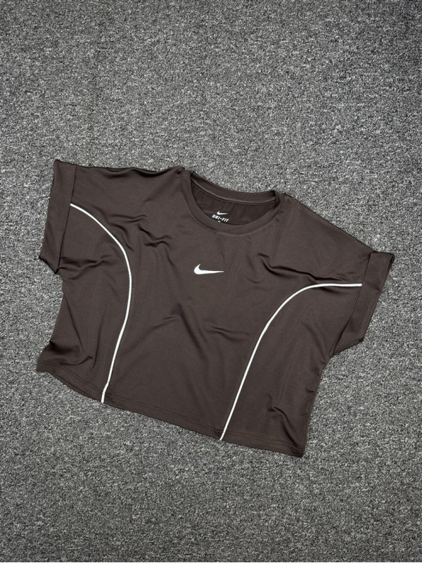 كراپ ورزشي زنانه استين كوتاه پاكتي NIKE