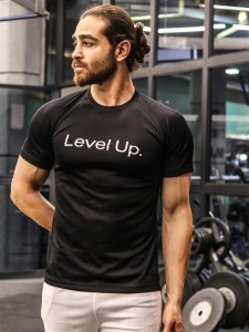 تيشرت مردانه مردانه آستين كوتاه level up