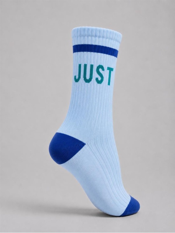 جوراب اسپرت ساق بلند just do it خط دار
