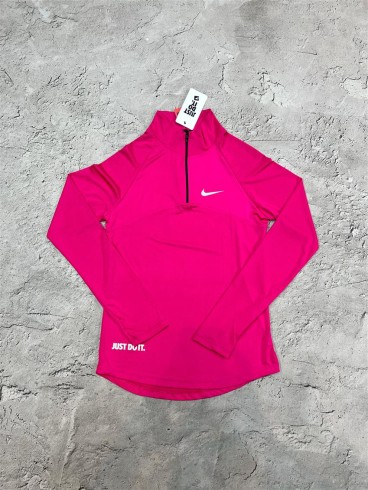 تيشرت زنانه زنانه آستين بلند نيم زيپ NIKE