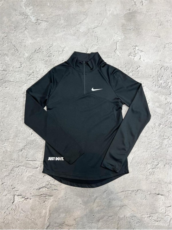 تيشرت زنانه زنانه آستين بلند نيم زيپ NIKE