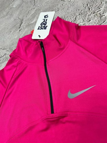 تيشرت زنانه زنانه آستين بلند نيم زيپ NIKE