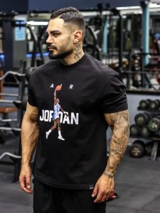 تيشرت مردانه مردانه آستين كوتاه DTF JORDAN