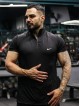 تيشرت مردانه مردانه آستين كوتاه نيم زيپ چاپ برجسته NIKE